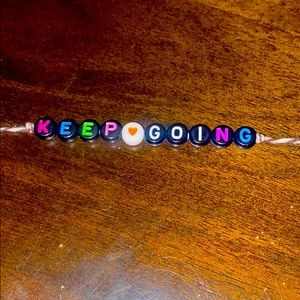 “Keep going” bracelet